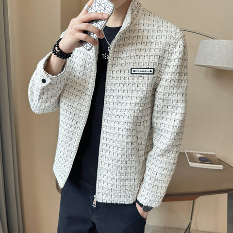 Classic Style Popular Long Sleeves Stand-up Collar Casual Jacket