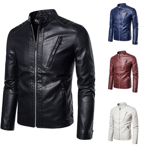 Slim Handsome Youth Spring And Autumn Motorcycle Jacket