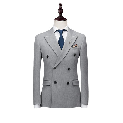 British Style Men's Solid Color Suit Men's