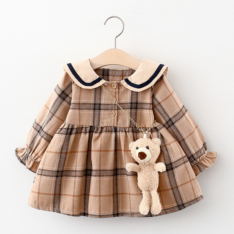 Baby Korean Plaid Skirt