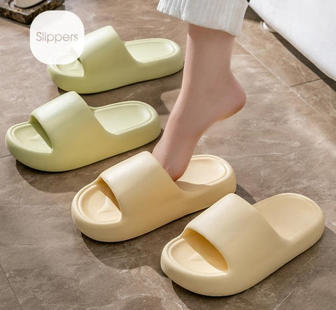 Bread Shoes Home Slippers Non-slip Indoor Bathroom Slippers