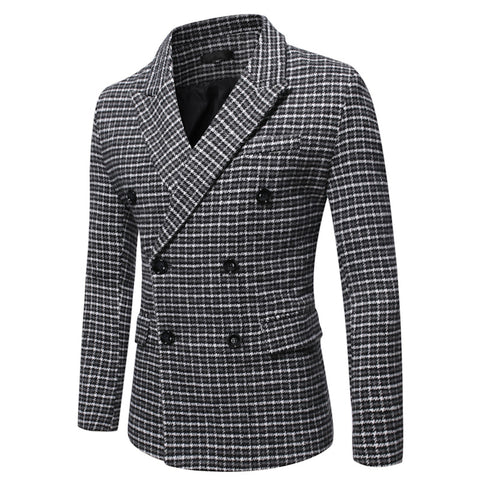 European And American British Style Men's Checkered Nishiki Suit