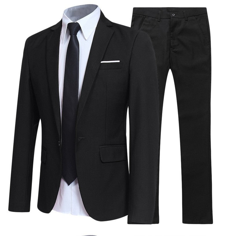 Men's Western Fit Korean Two-piece Suit