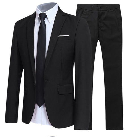 Men's Western Fit Korean Two-piece Suit