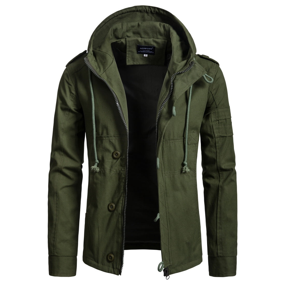 Men's hooded cotton jacket