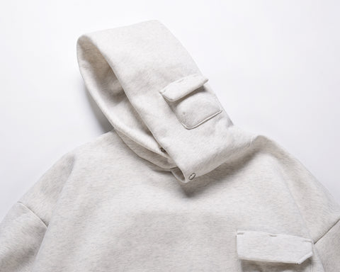 American Button Collar Hoodie Male Niche