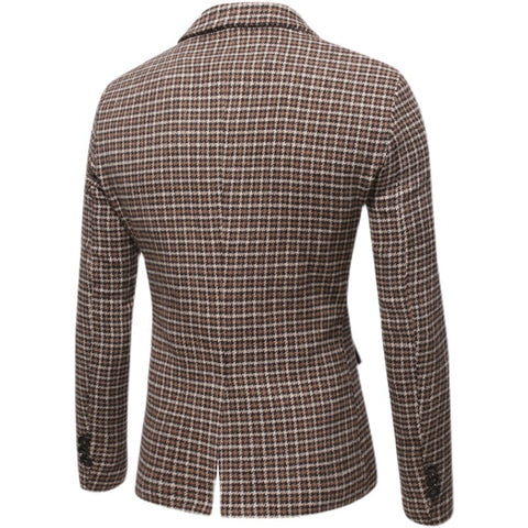 European And American British Style Men's Checkered Nishiki Suit