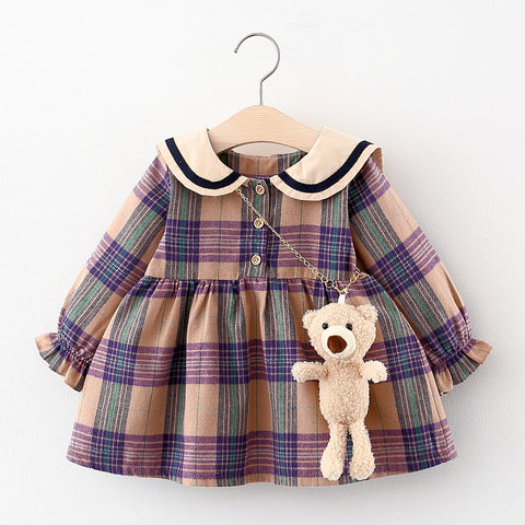 Baby Korean Plaid Skirt