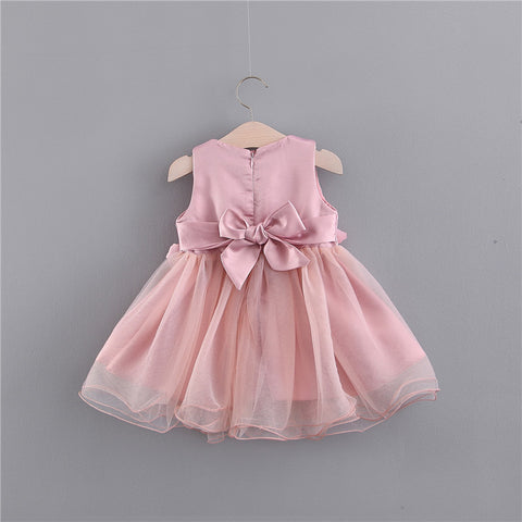 Fashion Baby Girl Three-dimensional Embroidered Dress