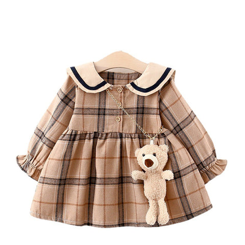 Baby Korean Plaid Skirt