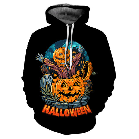 3D Digital Printing Hoodie Men's Halloween