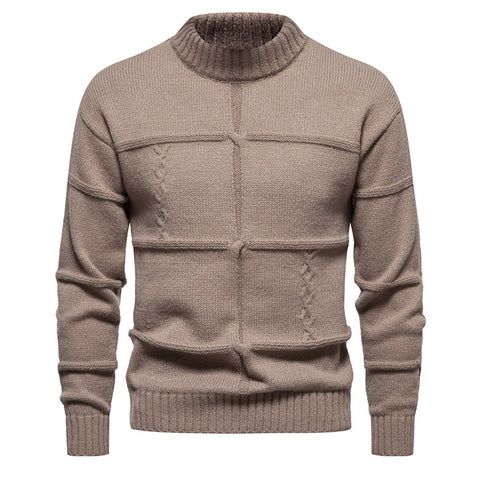 Crew Neck Casual Slim-fit Jumper