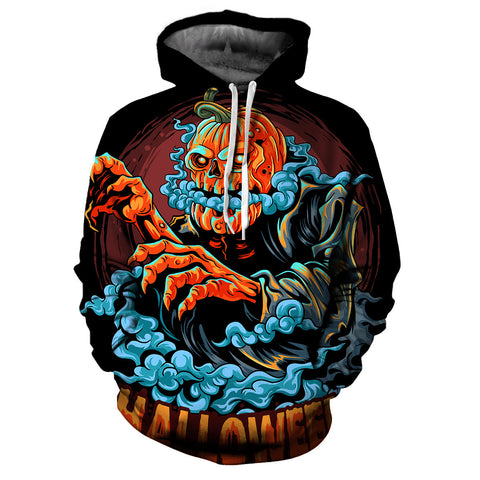 3D Digital Printing Hoodie Men's Halloween