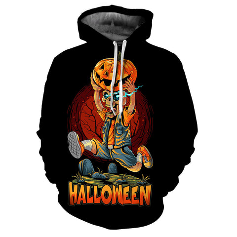 3D Digital Printing Hoodie Men's Halloween