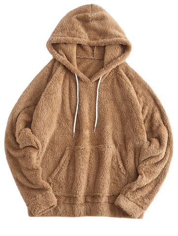 Ear Hooded Warm Fleece Sweatshirt