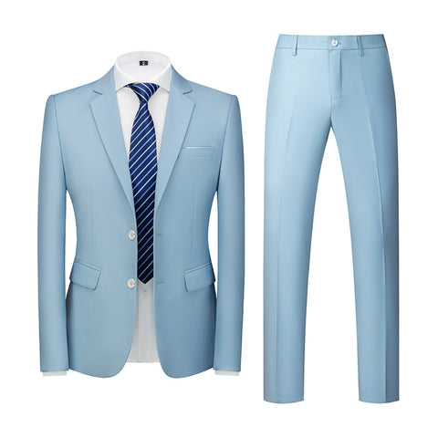 Men's Western Fit Korean Two-piece Suit