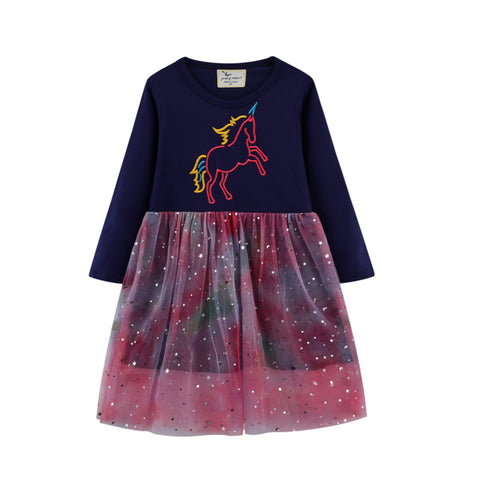 Autumn New Style Foreign Children's Gauze Children's Skirt