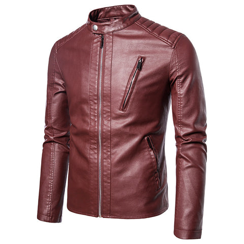 Slim Handsome Youth Spring And Autumn Motorcycle Jacket