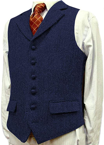 Men's Korean Slim Vest Groomsmen Dress Casual Business