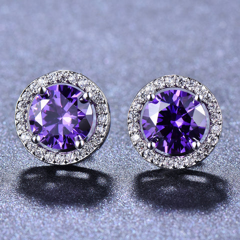 Female Cute Fashion Zircon Earrings Jewelry