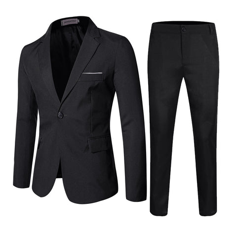 Men's Business Slim Small Suit Jacket Suit