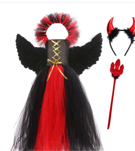 Halloween Little Devil Cosplay Gothic Dress