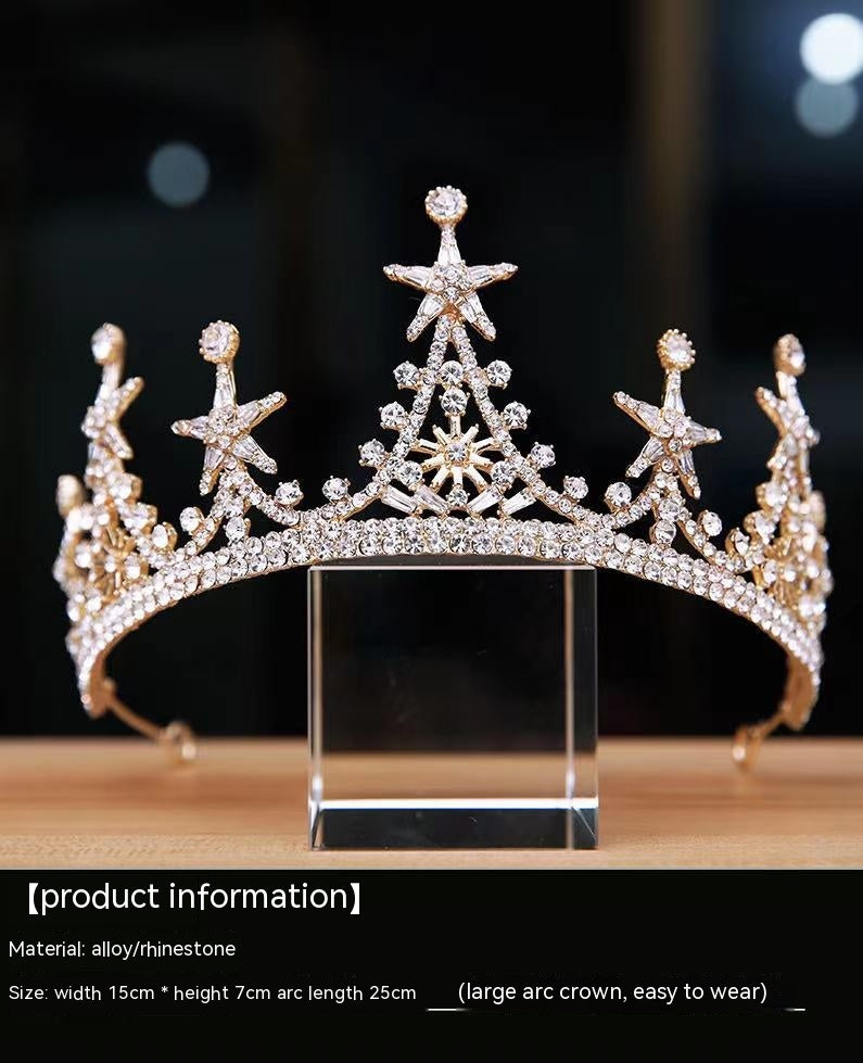 High-grade Alloy Luxury Atmosphere Bridal Crown Headdress