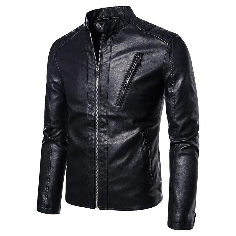 Slim Handsome Youth Spring And Autumn Motorcycle Jacket