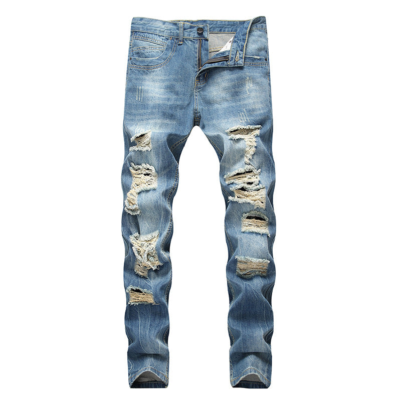 Fashion Ripped Cool Jeans Men