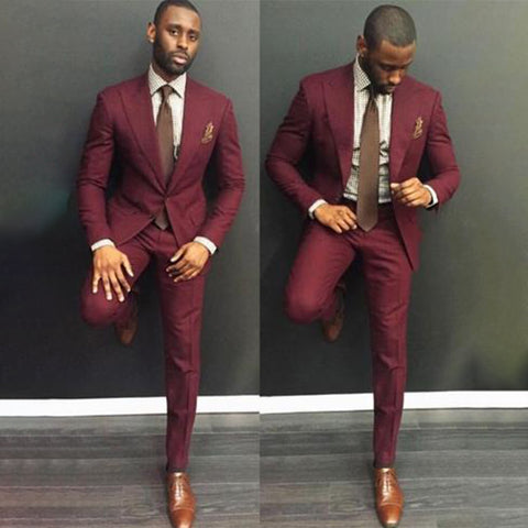 Solid Color Two-piece Suit