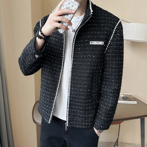 Classic Style Popular Long Sleeves Stand-up Collar Casual Jacket