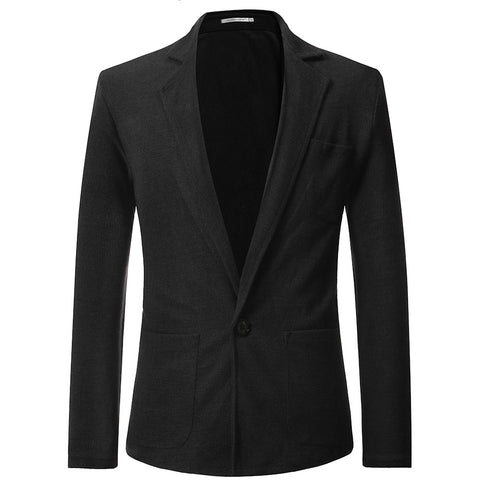 Casual Lapel Solid Color Men's Small Suit Jacket