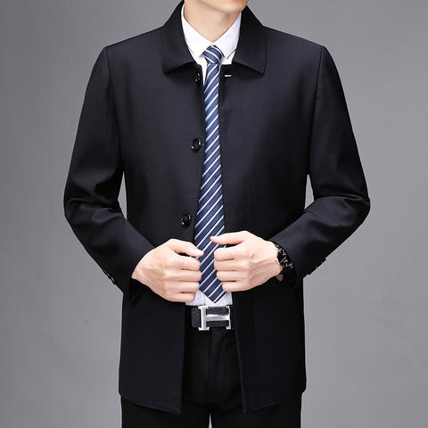 Mid-length Trench Coat Business Casual Jacket