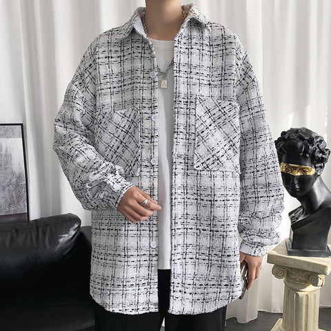 Men's Spring And Autumn Coat Personality Retro Hong Kong Style