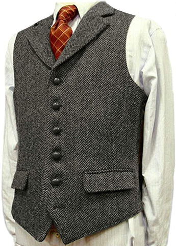 Men's Korean Slim Vest Groomsmen Dress Casual Business