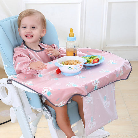 Children's Long-sleeved Apron Dining Chair Bib Overalls