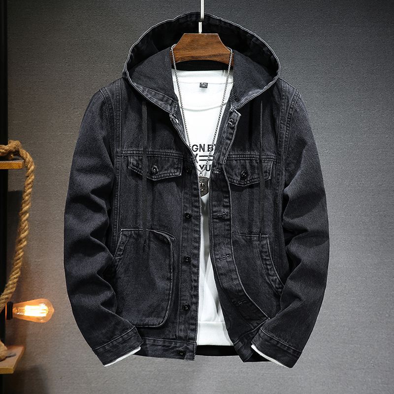 Men's Trendy Hooded Denim Jacket